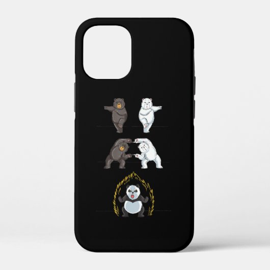 パンダキュートおもしろいポーラベア動物愛好家 Case-Mate iPhoneケース (裏面)