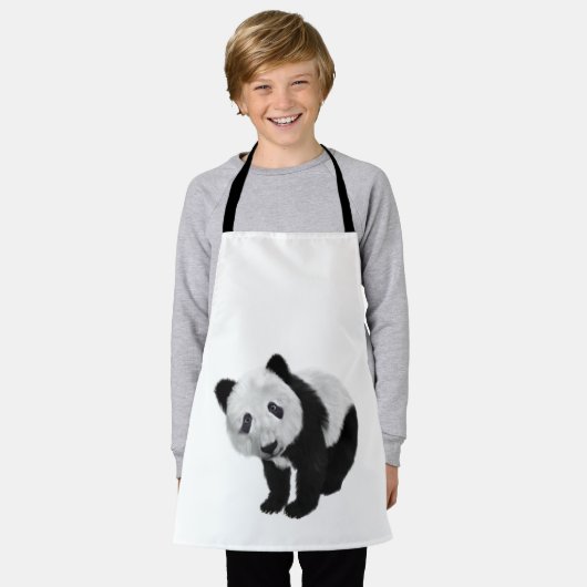 パンダクブ エプロン (着用した状態)