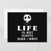 パンダクマかわいい動物パンドラのポーおもしろいトギフトアイディア ポストカード (正面/裏面)