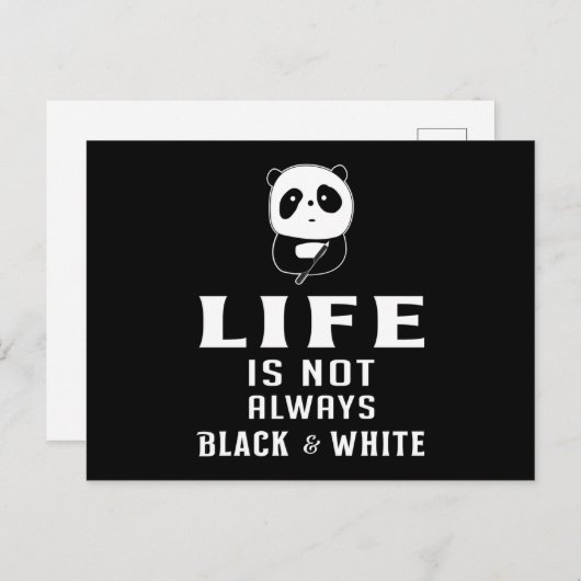 パンダクマかわいい動物パンドラのポーおもしろいトギフトアイディア ポストカード (正面/裏面)