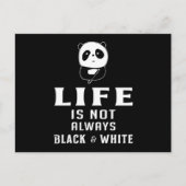 パンダクマかわいい動物パンドラのポーおもしろいトギフトアイディア ポストカード (正面)