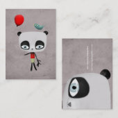 パンダクマの鳥猫のカスタマイズ可能な名刺 名刺 (正面/裏面)