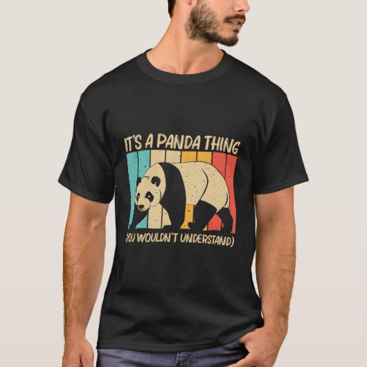 パンダクマ動物用パンダ Tシャツ (正面)