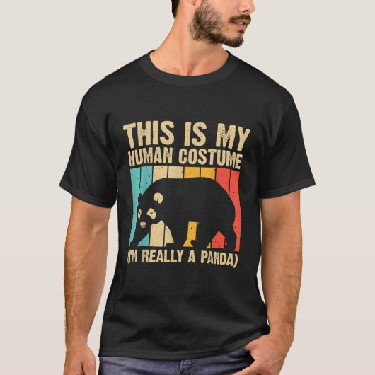 パンダクマ動物飼育係のパンダ Tシャツ (正面)