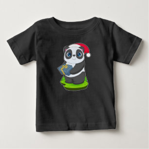 パンダクリスマスパッケージ ベビーTシャツ