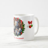パンダクリスマス コーヒーマグカップ (正面右)