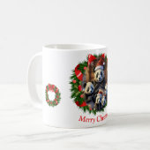 パンダクリスマス コーヒーマグカップ (正面左)