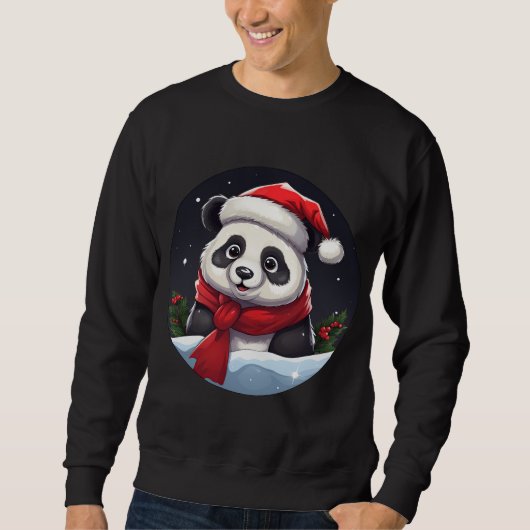 パンダクリスマス スウェットシャツ (正面)