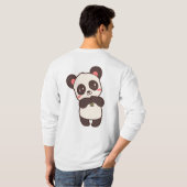 パンダグラフィックデザイン Tシャツ (裏面フル)