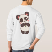 パンダグラフィックデザイン Tシャツ (裏面)