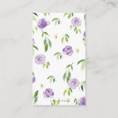 パンダグリーンリーパープルフローラブックスフォーベビー エンクロージャーカード (裏面)