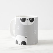 パンダグレー コーヒーマグカップ (正面左)