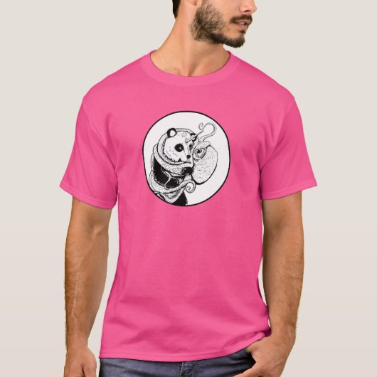 パンダコーンと絡み合うタコ Tシャツ (正面)