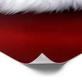 パンダサンタクロースポートレート | AIアートポスター ポスター (角)