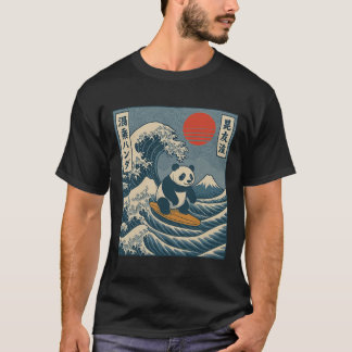 パンダサーフィン日本語 _6 Tシャツ