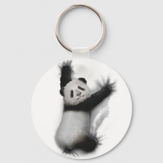 パンダシャツグユーモアのあるラフィック動物Tシャツギフト キーホルダー (正面)