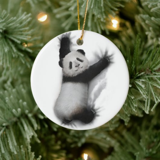パンダシャツグユーモアのあるラフィック動物Tシャツギフト セラミックオーナメント (ツリー)