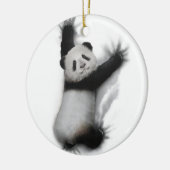 パンダシャツグユーモアのあるラフィック動物Tシャツギフト セラミックオーナメント (左)