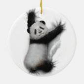 パンダシャツグユーモアのあるラフィック動物Tシャツギフト セラミックオーナメント (裏面)