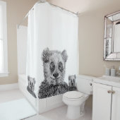 パンダシャワーカーテン シャワーカーテン (インサイチュ)