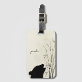 パンダシルエット ラゲッジタグ (正面縦)