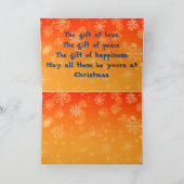 パンダスケーターのクリスマスデザイン カード (内部)