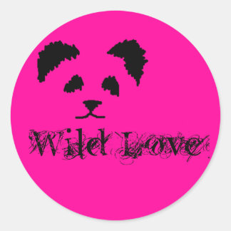 パンダステッカー ラウンドシール