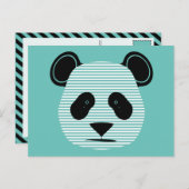 パンダストライプー ポストカード (正面/裏面)