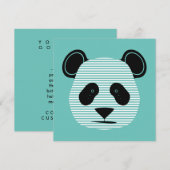 パンダストライプー 招待状 (正面/裏面)