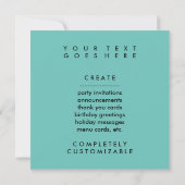 パンダストライプー 招待状 (裏面)