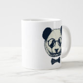 パンダストライプ ジャンボコーヒーマグカップ (正面右)
