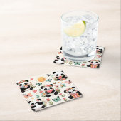 パンダズガーデンオブラヴ紙コースター スクエアペーパーコースター (インサイチュ)