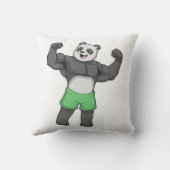 パンダズボディービルダーアットボディビル クッション (裏面)