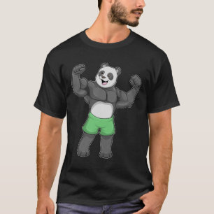 パンダズボディービルダーアットボディビル Tシャツ