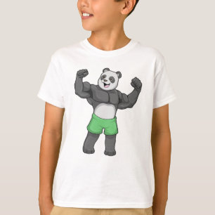 パンダズボディービルダーアットボディビル Tシャツ
