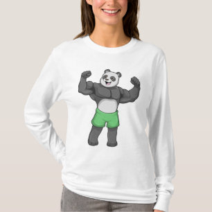パンダズボディービルダーアットボディビル Tシャツ