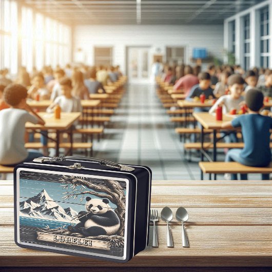 パンダズマウンテンパーチ:竹休息 メタルランチボックス
