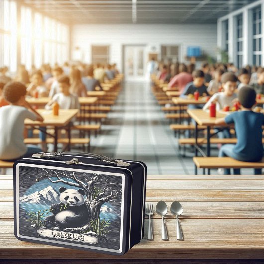 パンダズマウンテンリトリート：バンブープレジャー メタルランチボックス