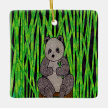 パンダセラミックオーナメント