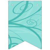 パンダターコイズ誕生日 バンティングフラッグ (第1の旗)