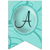 パンダターコイズ誕生日 バンティングフラッグ (第3の旗)