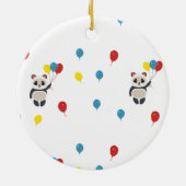 パンダデイバルーンお祝い セラミックオーナメント (裏面)