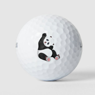 パンダデザインのゴルフボール ゴルフボール