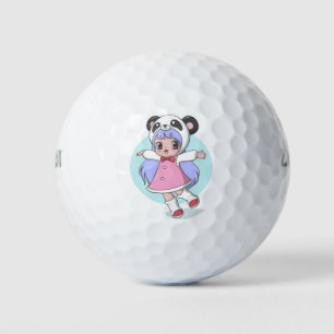 パンダデザインゴルフボール ゴルフボール