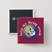 パンダトレフェンのボタン 缶バッジ (正面&裏面)