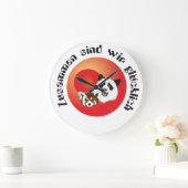 パンダトレフェンウール ラージ壁時計 (ホーム)