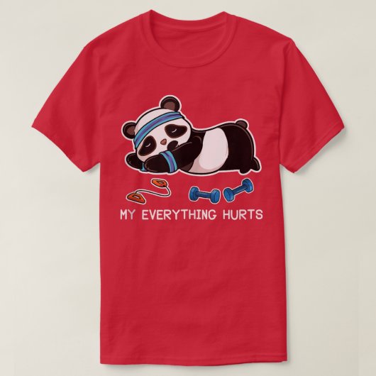パンダトレーニングジムマイオールワザ  Tシャツ (デザイン正面)