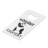 パンダトレーニングジム クレジットカード栓抜き (正面アングル)