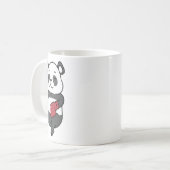 パンダドーズボクシング コーヒーマグカップ (正面左)
