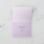 パンダドーナツベーカリーパープルアンドグリーン サンキューカード (内部)